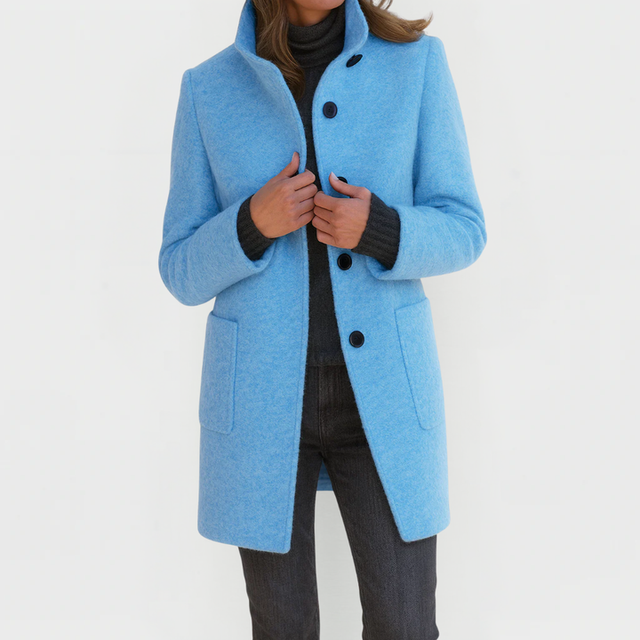 Eleonora | Button-Front Tailored Midi Coat