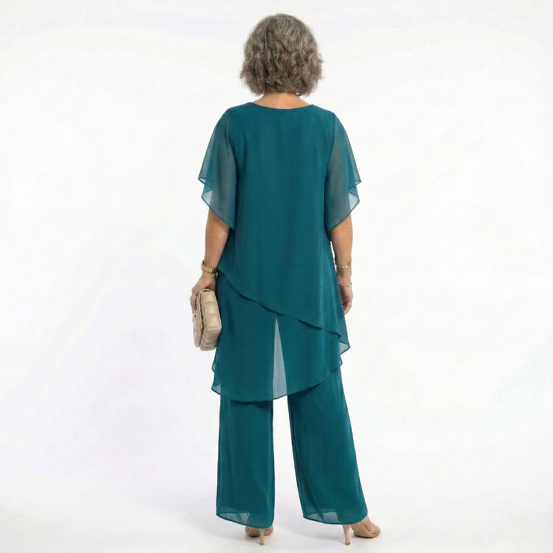 Sharyn™ | Tiered Tunic & Trouser Set