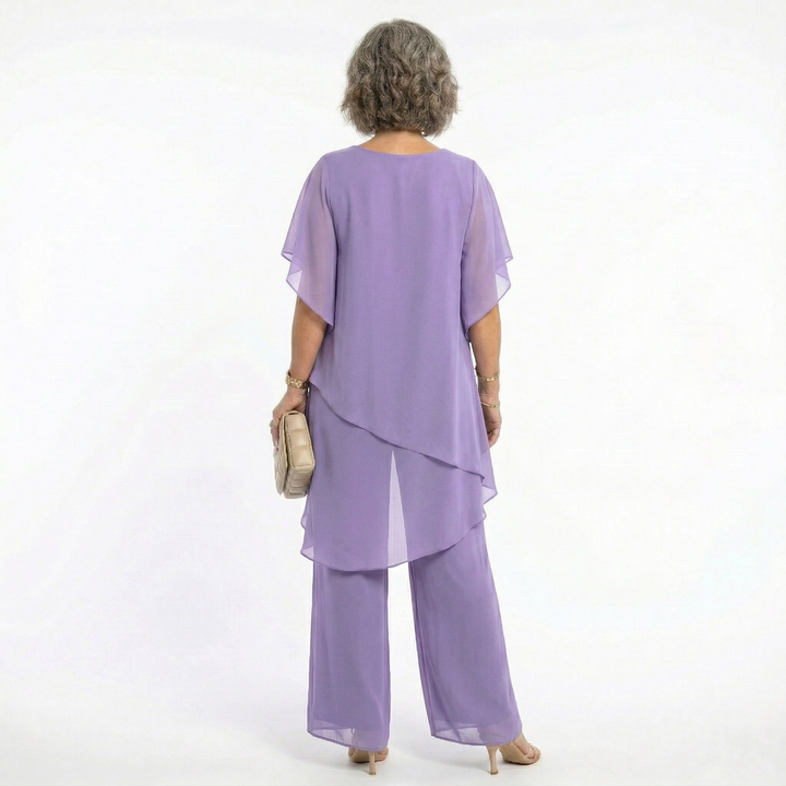 Sharyn™ | Tiered Tunic & Trouser Set