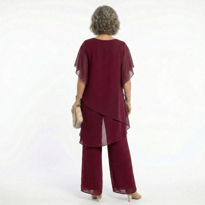 Sharyn™ | Tiered Tunic & Trouser Set