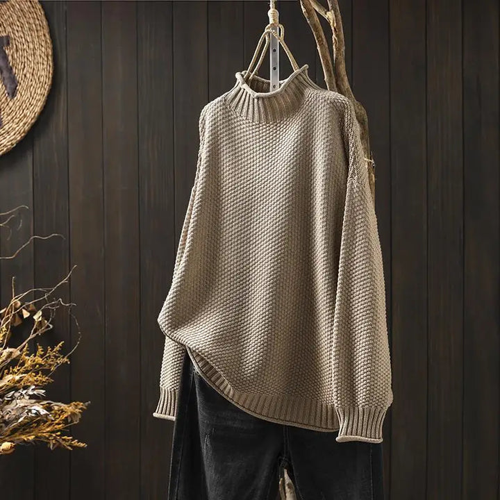 P|H - Relaxed Mock Neck Knit Sweater Ruth