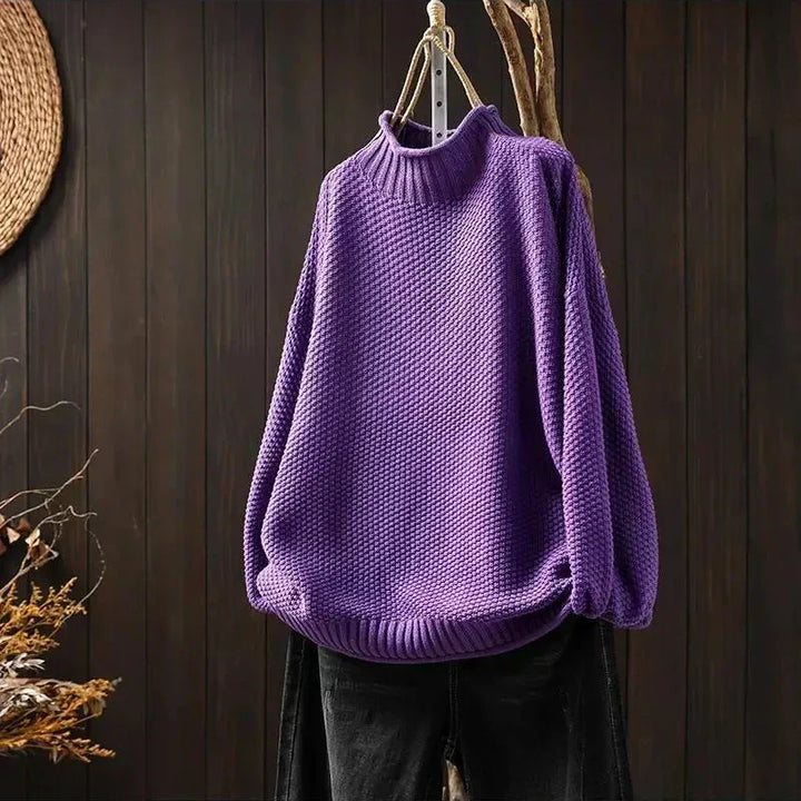 P|H - Relaxed Mock Neck Knit Sweater Ruth