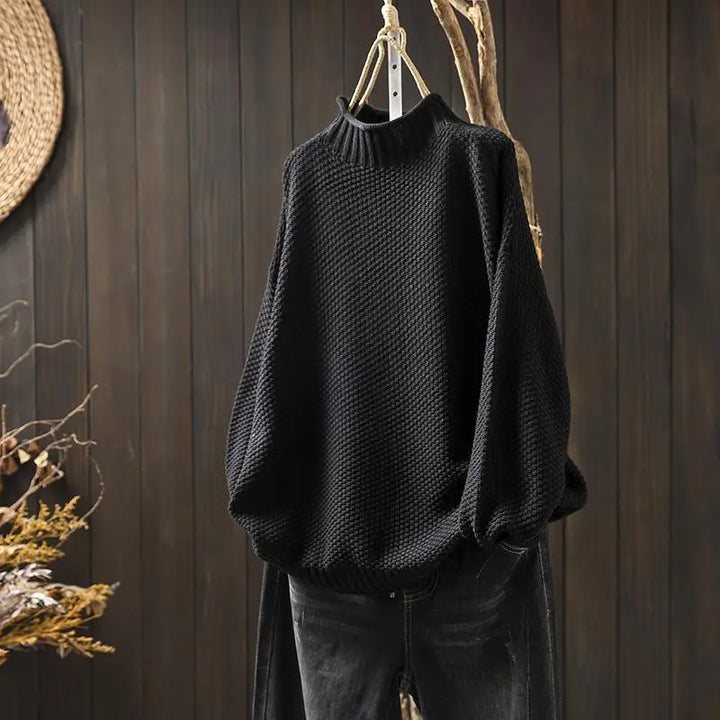 P|H - Relaxed Mock Neck Knit Sweater Ruth
