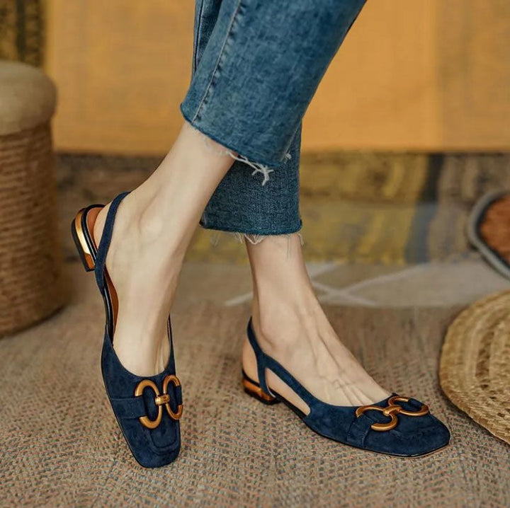 Brenna™ | Orthopedic Leather Buckle Sandals
