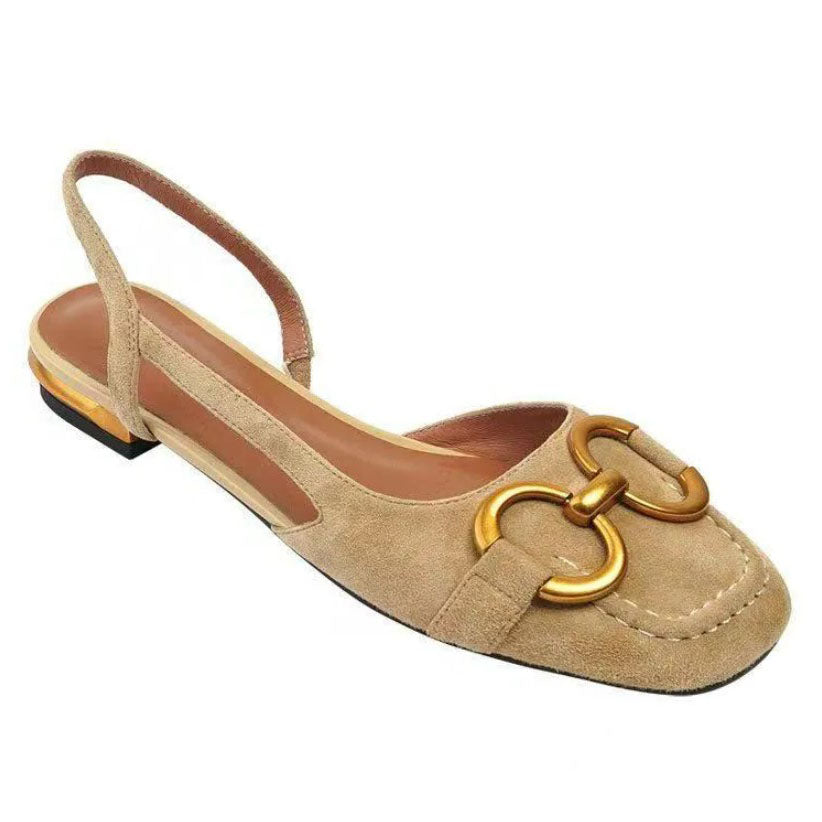 Brenna™ | Orthopedic Leather Buckle Sandals