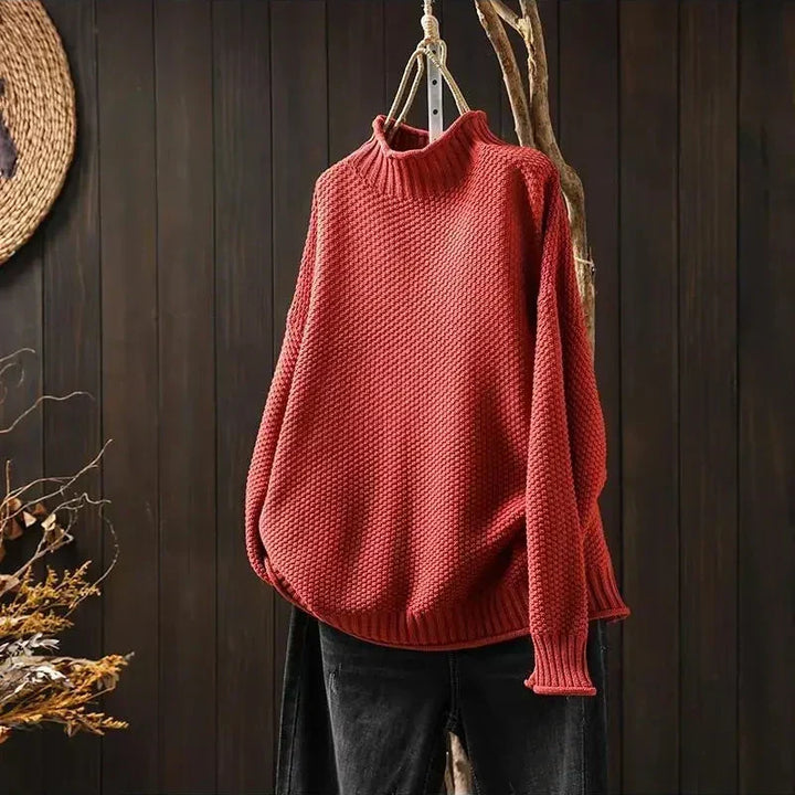P|H - Relaxed Mock Neck Knit Sweater Ruth