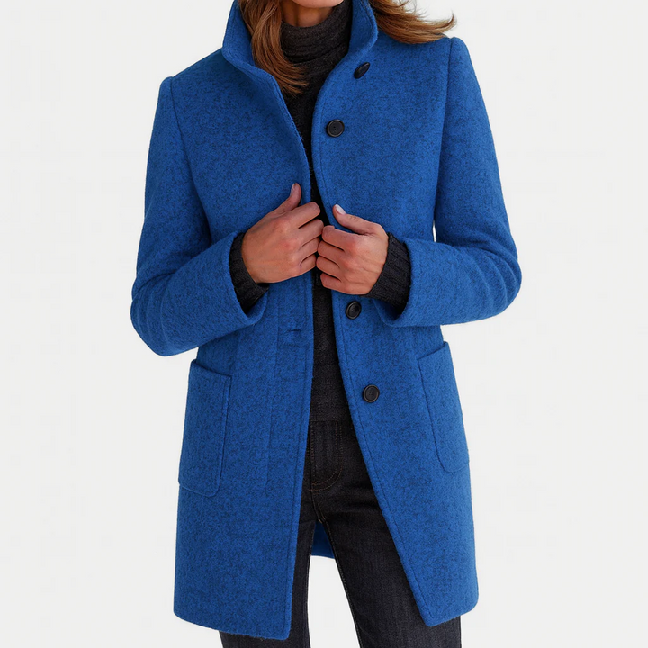 Eleonora | Button-Front Tailored Midi Coat