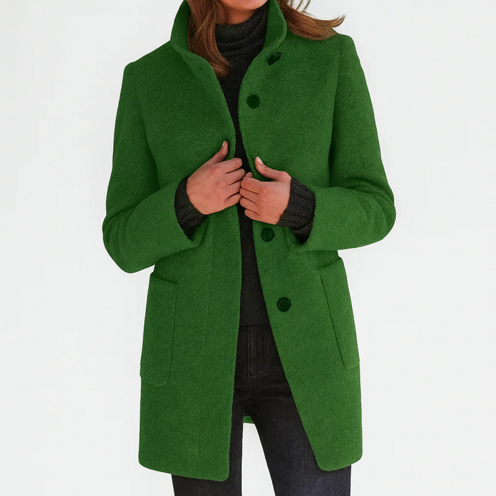 Eleonora | Button-Front Tailored Midi Coat