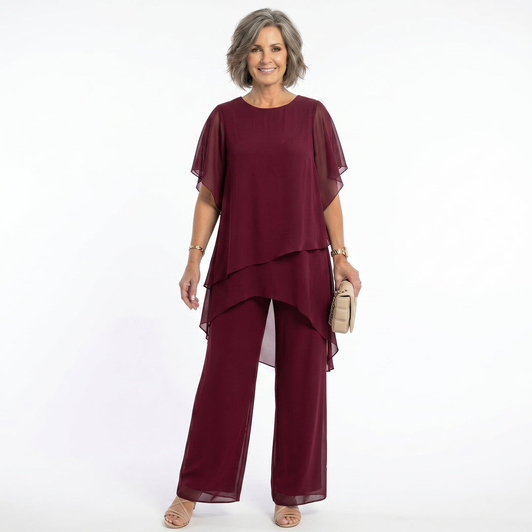 Sharyn™ | Tiered Tunic & Trouser Set