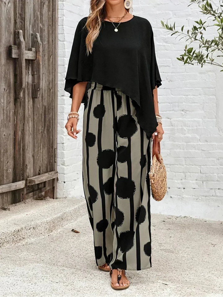 Noelle | Comfortable Elastic Waist Two-Piece Set