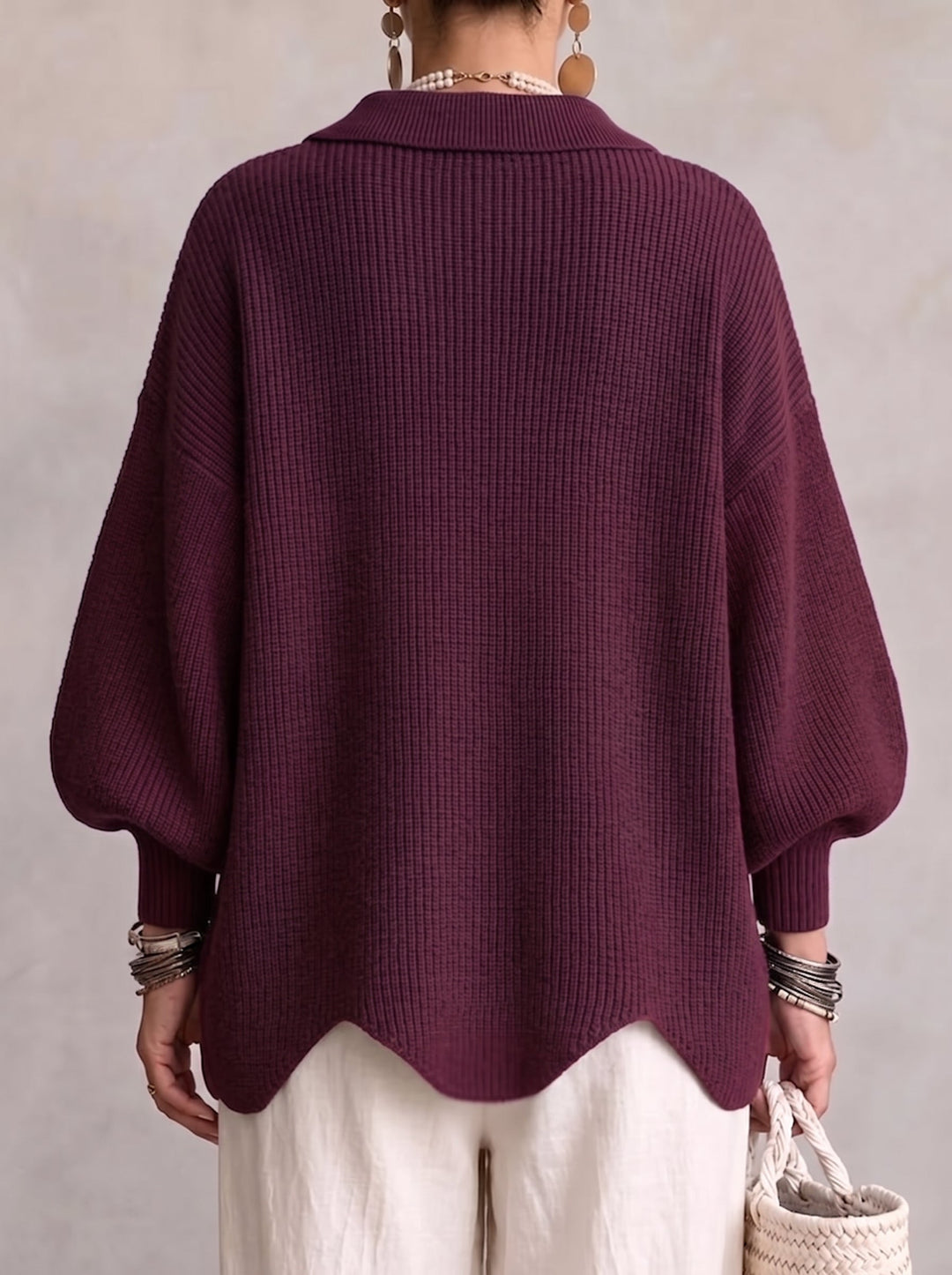 Bootstrap File Icons Karina - Oversized Collared Button Cardigan – Audrey & Claire New York
